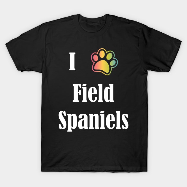 I Heart Field Spaniels | I Love Field Spaniels T-Shirt by jverdi28